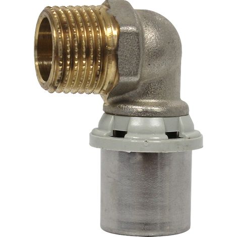 Raccord multicouche à sertir TH - Coude Mâle 1/2" (15/21) - Ø20x2,0 - Arcanaute (1/4)