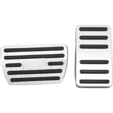 Combinaison de pédales d'accélérateur et de frein, 2 pièces, plaque de pied antidérapante de remplacement pour Accord 10 2018 – 2021, argent (1/5)
