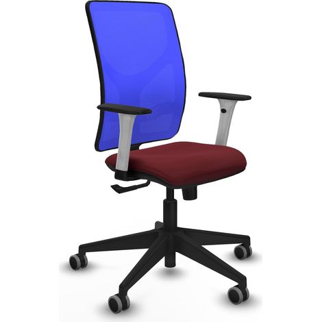 Chaise de bureau piqueras y crespo Motilla blanc support lombaire (1/2)