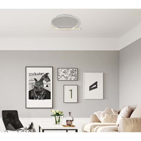 Globo - deckenleuchte - Ronda - nikkel - aluminium - LED - (1/5)