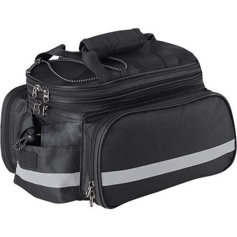 Borsa per bicicletta, borsa porta bici, borsa per bicicletta impermeabile, borsa singola per bicicletta con copertura antipioggia impermeabile, tessuto Oxford 600D, dettagli riflettenti (1/5)