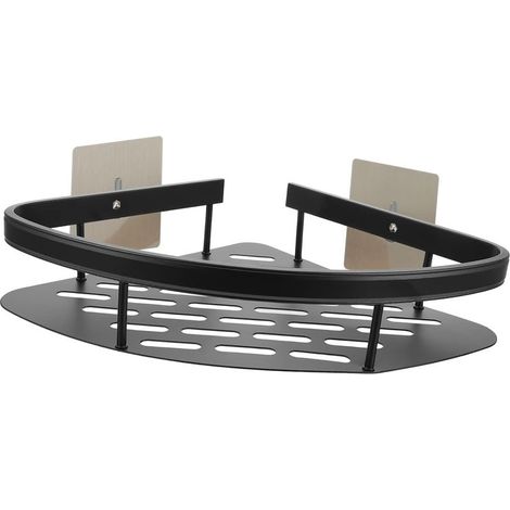 Étagère de Salle de Bain Étagère Angle Porte-serviettes de Douche pour Rangement Trépied de Toilette (1/5)