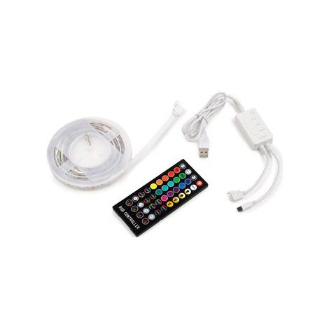 Kit di strisce LED Octans USB RGB con telecomando e controllo WIFI tramite APP (5V DC), 4 x 0,5 m, Tecnoplastica 5209220 EMUCA (1/4)