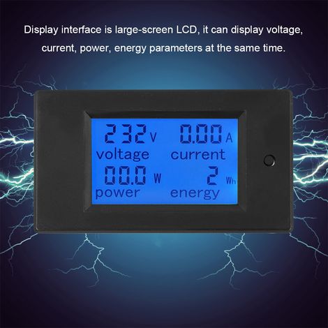 PZ-021 20A Compteur numérique LCD de tension, courant, puissance et énergie (1/5)