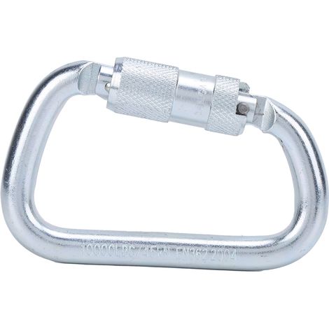 Mousqueton à vis en acier allié durable robuste ergonomique sûr pratique pour escalade alpinisme