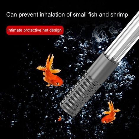 Aspirateur manuel aquarium, changeur d’eau - Longueur totale 3 mètres, livré avec petite buse et buse à bec de canard (1/5)
