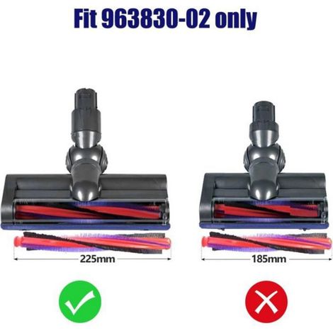 225mm aspirateur rouleau brosse barre brosse pour Dyson DC58 DC59 DC62 V6 Animal SV03 963830-02 (1/4)