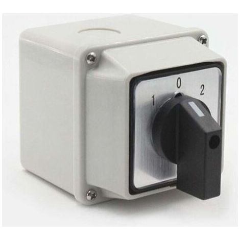 Sélecteur Rotatif Universel 220V 8 Bornes 3 Positions Commutateur Inverseur Avec Interrupteur Principal (1/4)
