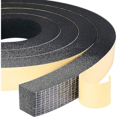 Bande d'étanchéité en mousse, 2 rouleaux, 25 mm (l) x 20 mm (h) x 2 m (l) - Étanchéité, résistance aux intempéries, aux chocs et (1/3)
