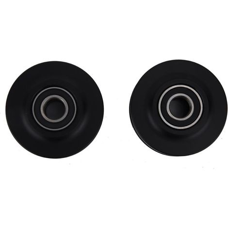 2PCS Heavy Duty Barn Door Wheel Rail Sliding Gate Roller Hardware Plastic Metal