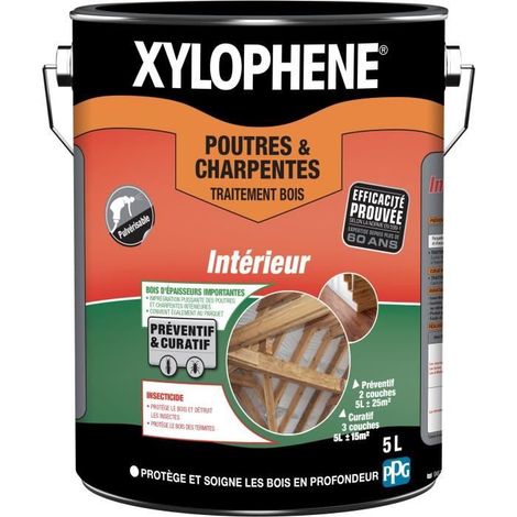 Traitement Poutres et Charpentes - 5L - Xylophène (1/5)
