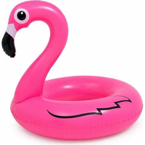 Bouée flamant rose géante - SIROCO - Bouée flamant rose géante - 120 cm - PVC résistant - Grand format unisexe (1/5)