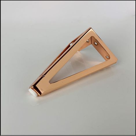 Lot de pieds meubles de rechange,15 cm,triangulaires,pieds de tables de bricolage,pour les chaises,les armoires et les canapés,autres pieds de meubles (Or rose,1pcs) (1/5)