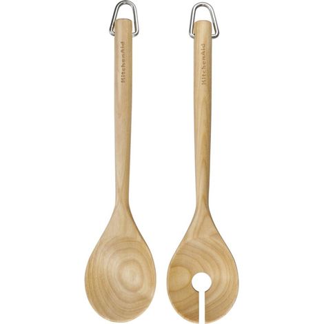 Posate da insalata Coreline in legno di betulla / KitchenAid