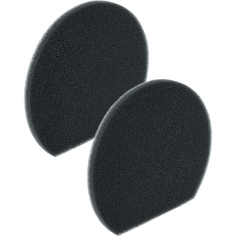 vhbw 2x Staubsaugerfilter Ersatz für Bosch 12022750 Filter für Staubsauger - Schaumstofffilter Schwarz