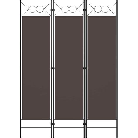 3-tlg. Raumteiler Braun 120 x 180 cm vidaXL (1/5)