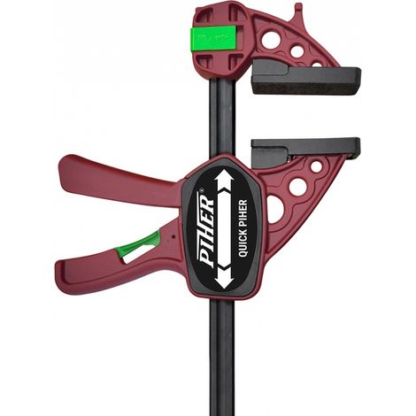 Piher – Serre-joint rapide 125 cm – Leistung von serrage 1500 N – Tetes en nylon und fibre von verre – Reversible fur flexibilite d'utilisation