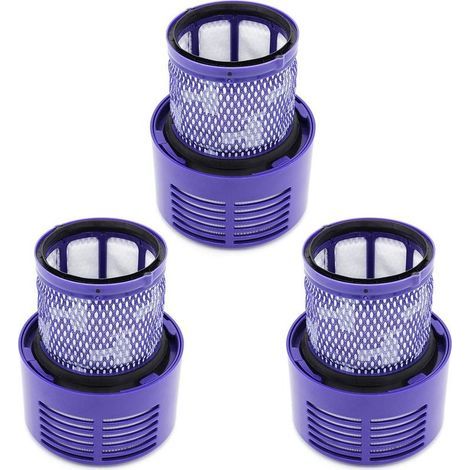 Pack of 3 Replacement Filters for Dyson V10 Series V10 Absolute, Animal, Total Clean, Motorhead, SV12 Vacuum Cleaners, Replaces DY-969082-01 (1/5)