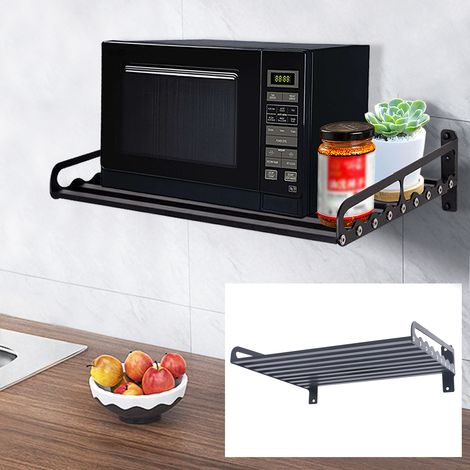 Microwave Oven Rack Wall Mount Oven Bracket Cooker Holder Shelf 2015.6" (1/5)