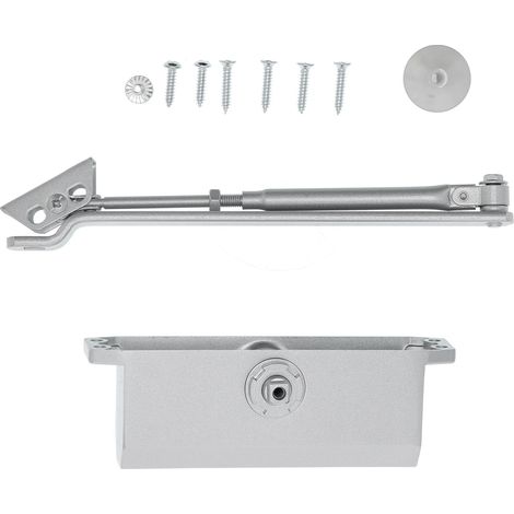 Ferme-porte amortisseur hydraulique à ressort automatique réglable pour porte coupe-feu (1/5)