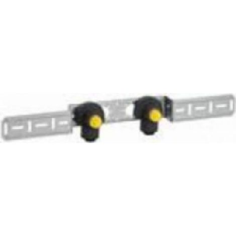 PushFit équerre de raccordement double 20 x 1/2'' FF, laiton, insonorisée (1/2)