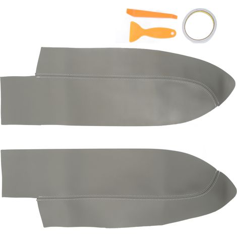 Funda para reposabrazos de puerta de CRV 2007-2011, par de 2 unidades, microfibra, gris, fácil instalación, interior del coche (1/5)