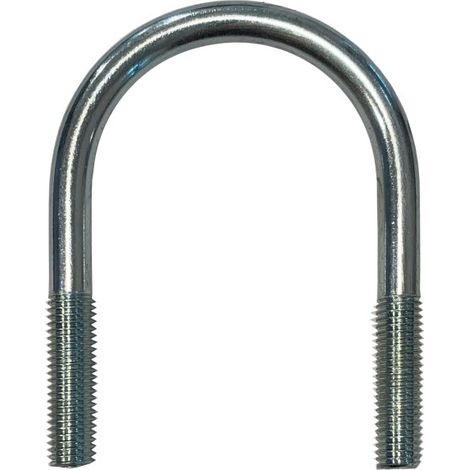 U-Bolt M8 x38 mm Thread, 36 mm Inside Diam, 63 mm Inside Height BZP (1/2)
