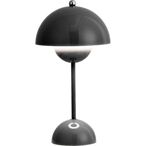 Lampe de table nordique en forme de bouton de fleur, rechargeable, idéale pour décorer une chambre, un bureau ou un mariage.