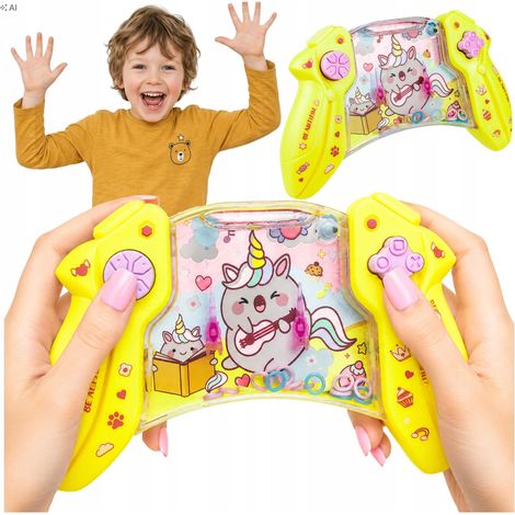 Jeu d'arcade aquatique pour enfants : Licornes attrapant des anneaux (1/5)