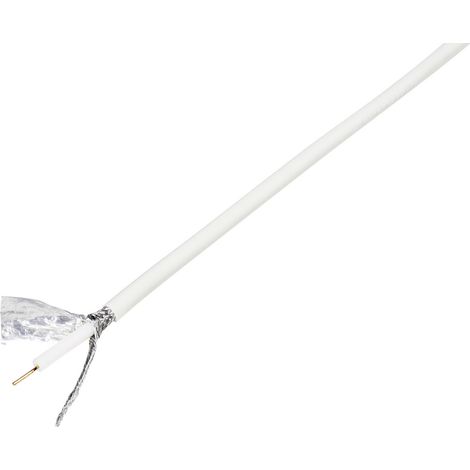 TRU COMPONENTS 1570290 Koaxialkabel Außen-Durchmesser: 6.60 mm RG6 /U 75 Ω 120 dB Weiß 25 m