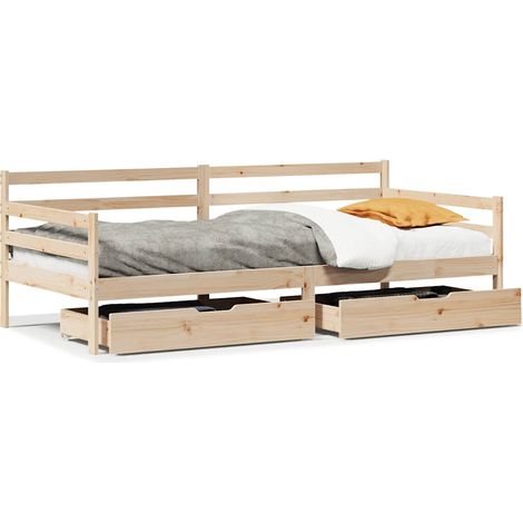 Maison Exclusive - Dormeuse con Cassetti 90x190 cm in Legno Massello Pino