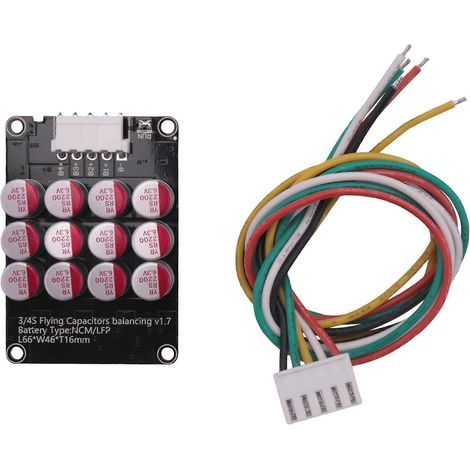 Compatible avec les batteries lithium-ion LiPo/LiFePO4, les cartes BMS actives et les condensateurs de transfert d'énergie 4S 5A. (1/4)