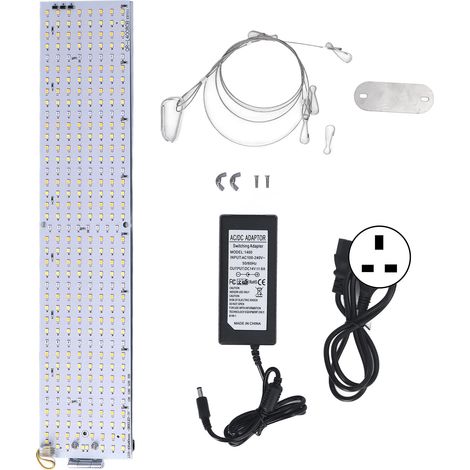 Lampe de culture plantes 180° pliable spectre complet 624 LEDs forte lumière serre 100-240V prise UK