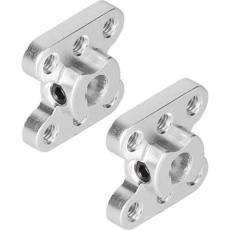 2 raccords à bride pour arbre, en alliage d'aluminium, trou en D de 6 mm, pour applications légères, destinés aux robots intelligents. (1/5)