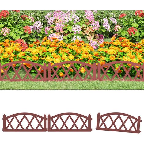 vidaXL Borduras de jardín 17 unidades PP rojo 10 m (1/5)