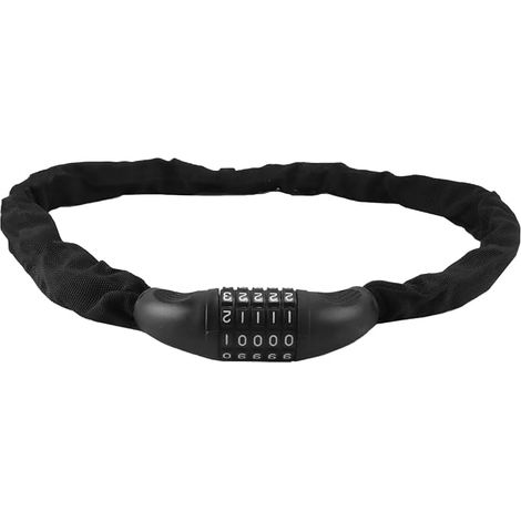 Antivol de vélo à combinaison numérique pour porte, portail, clôture, grille (noir) (1/5)