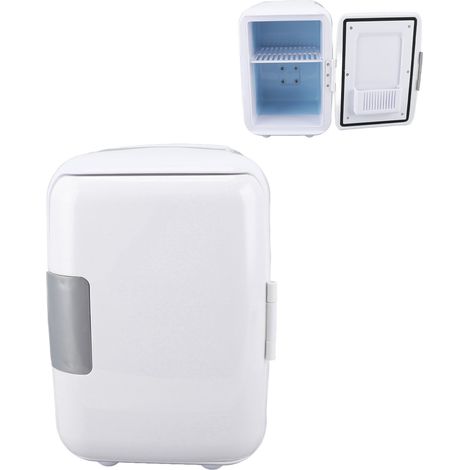 Mini réfrigérateur de voiture 4L en ABS, blanc, pour cosmétiques et maquillage, petit frigo de voiture, cadeau (1/5)