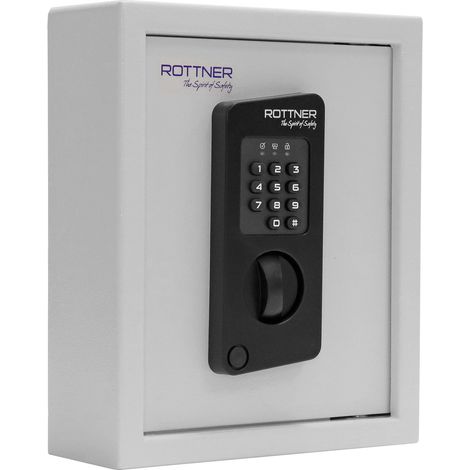 KeyTronic 20 Coffre-fort mural Armoire a clés pour 20 clés avec fermeture a code + 2 clés Boite pour clés en acier (1/5)