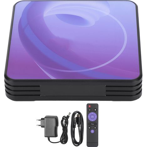 H10 Internet-TV-Box mit Farbdruck, stabiler 6K-Bildqualität für Allwinner H6, 100–240-V-Netzteil, 2+16 GB Speicher, EU-Stecker (1/5)