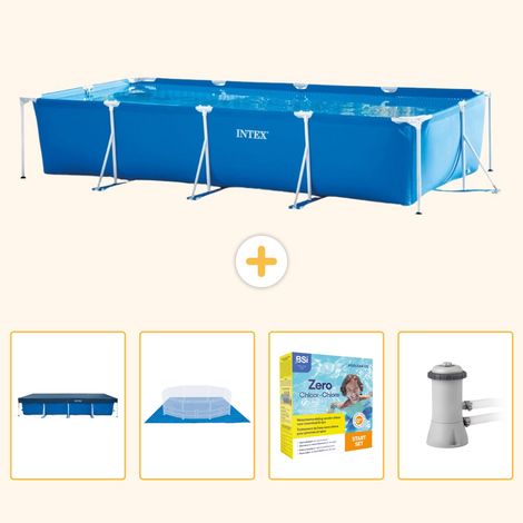 Intex Piscine Tubulaire Rectangulaire - 450x220x84 cm - 5-pièces S24 (1/5)
