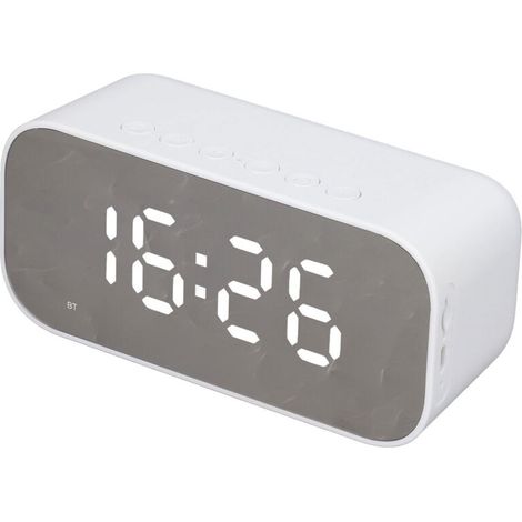 Radio -réveil - Réveil numérique de chambre - Radio -réveil - Radio FM - Réveil rechargeable USB - Noir (1/5)
