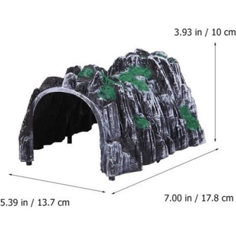 3pcs Simulation Cave Models Railway Train Tunnel Figurines Toys for Kids VILLAGE DE NOEL - MANEGE DE NOEL - DECOR DE NOEL (1/4)