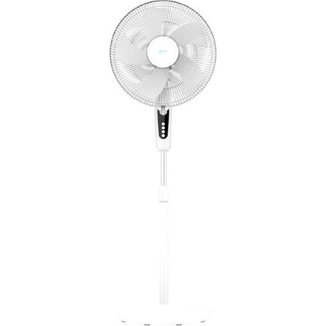 Cecotec Ventilateur sur pied EnergySilence 515 MaxFlow White. 45 W, diamètre de 16 pouces, 5 pales et minuterie de 1 h (1/3)