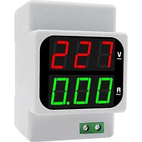 Voltmètre-ampèremètre numérique à double affichage AC1-120A 50-500V avec affichage LED et mesureur de fréquence (Hz) (1/5)