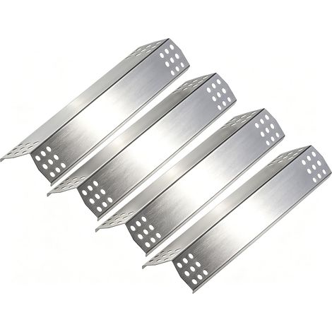 Set mit 4 Edelstahl-Brennerabdeckungen – 41 x 8 cm – Kochplatte – Ersatzteile – Flammenverteiler – Hitzeschutzzubehör (1/5)