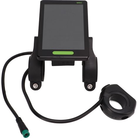 Écran LCD M6C grand format pour vélo électrique, panneau de contrôle étanche avec connecteur pour scooter et personnalisation. (1/5)