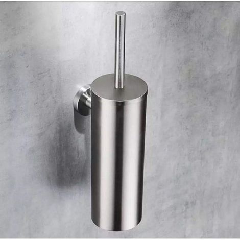 304 Stainless Steel Long Toilet Brush Holder, Standing Bucket, Loo Brush for Bathroom Decor (1/4)