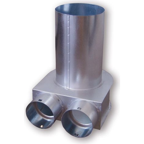 Helios FRS-DKV 2-63/125 FlexPipe Deckenkasten für Ventilanschluss 125mm und 2x DN 63 (1/3)