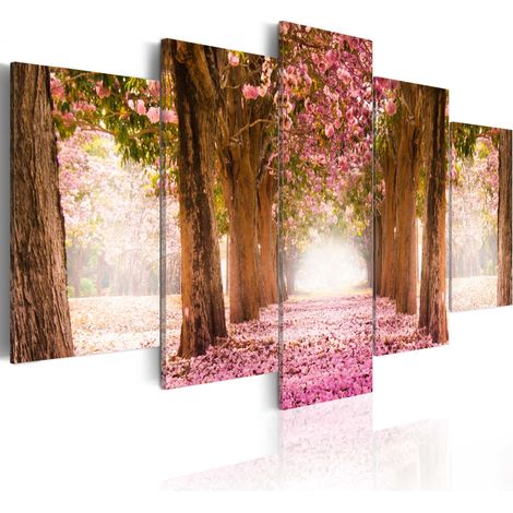 Quadro - Vicolo di colore rosa - 100x50 (1/4)
