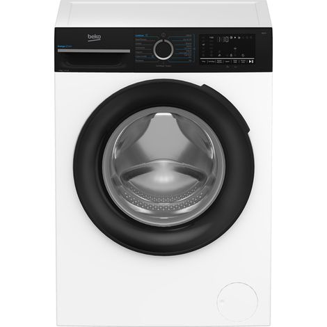 Beko b300 BMWEP9149DB 9kg, Classe A-30%, Bianco, Motore Inverter 1400giri, Display touch, Porta nera, EnergySpin™, Vapore